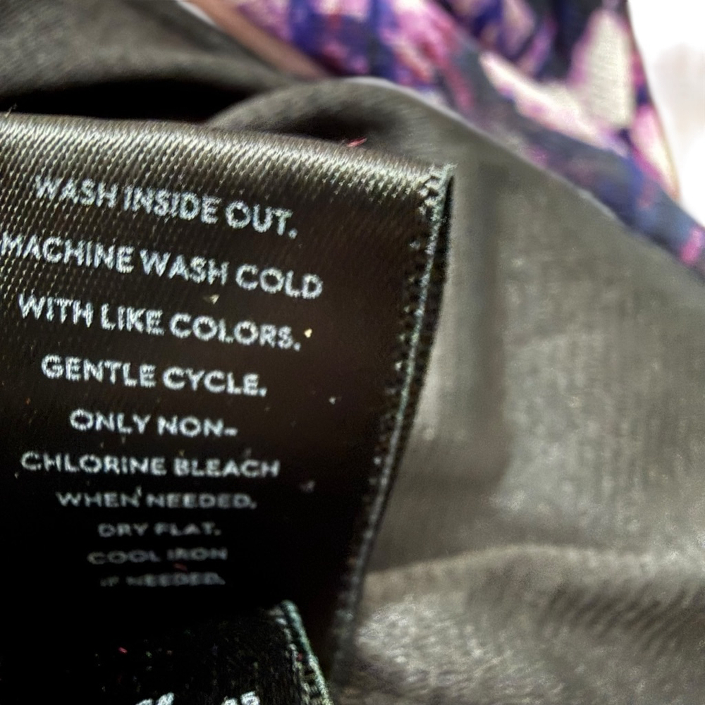 Simply Vera Vera Wang Floral Midi Dress Purple Sleeveless XS - Picture 8 of 8